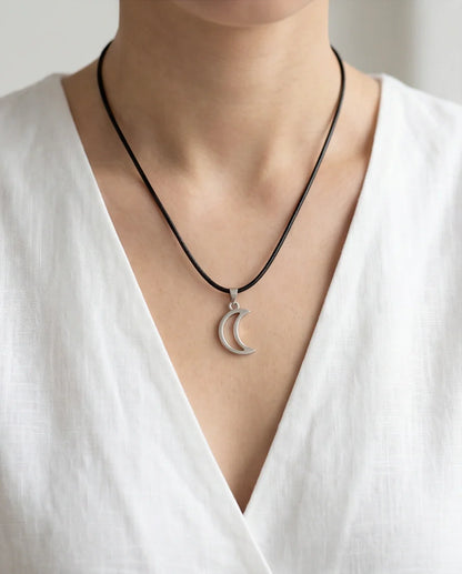 The Luna Minimalist Crescent Moon Necklace