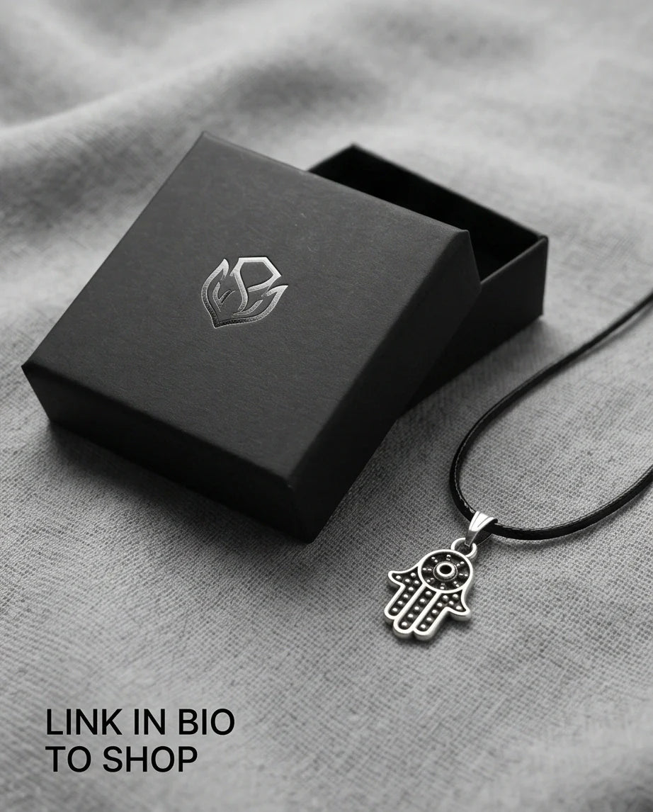 Vintage Industrial Link Pendant Necklace