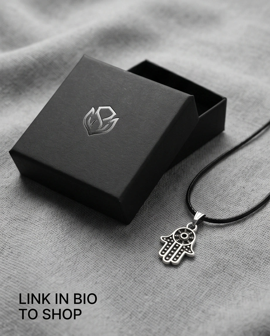Vintage Industrial Link Pendant Necklace
