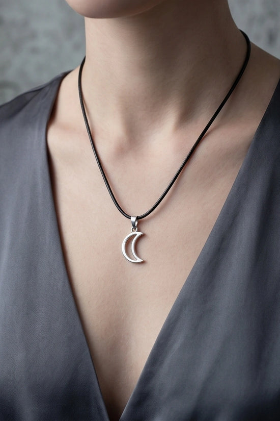 The Luna Minimalist Crescent Moon Necklace