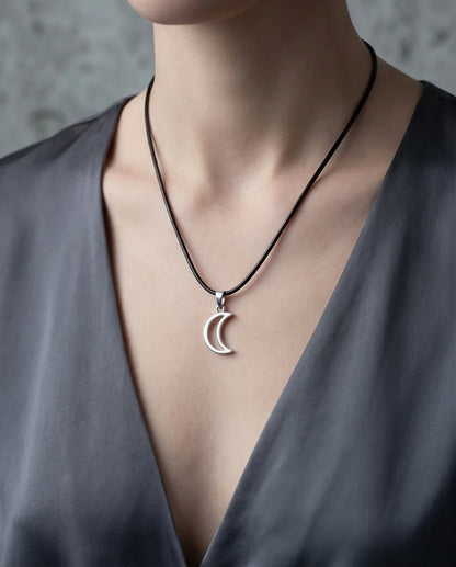 The Luna Minimalist Crescent Moon Necklace