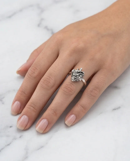 Gothic Sterling Silver Anatomical Heart Ring