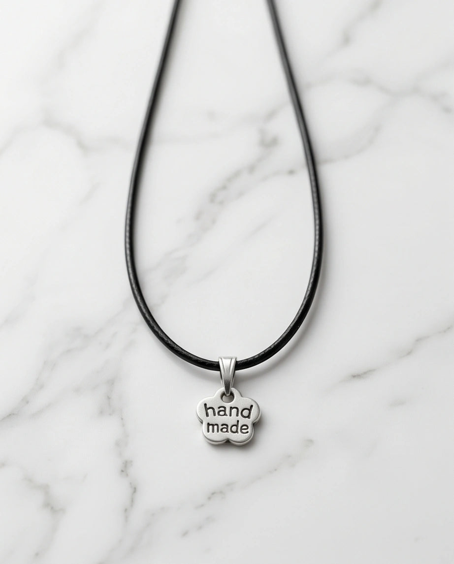Silver Engraved Handmade Blossom Necklace