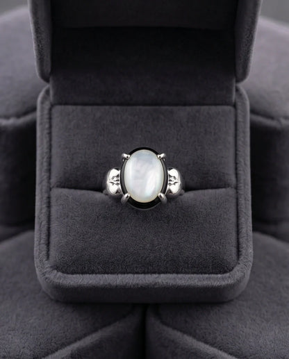 Iridescent Eclipse Statement Ring