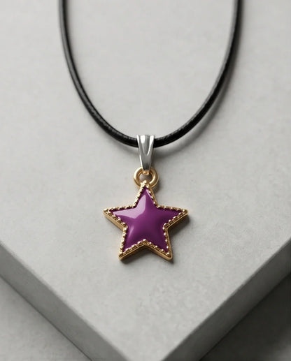 Radiant Purple Star Pendant