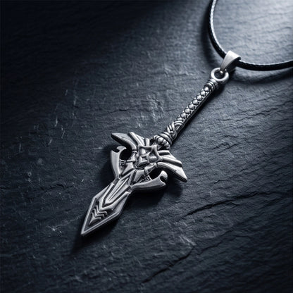 Gothic Rune Sword Dagger Pendant