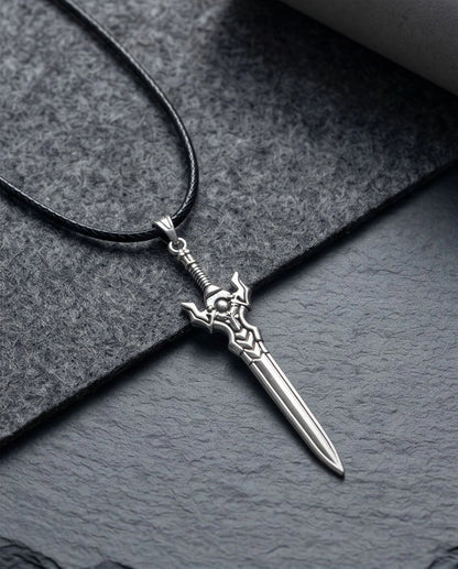 Fantasy Broadsword Pendant Necklace