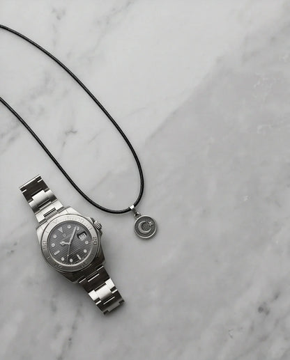 Silver Crescent Moon and Star Necklace