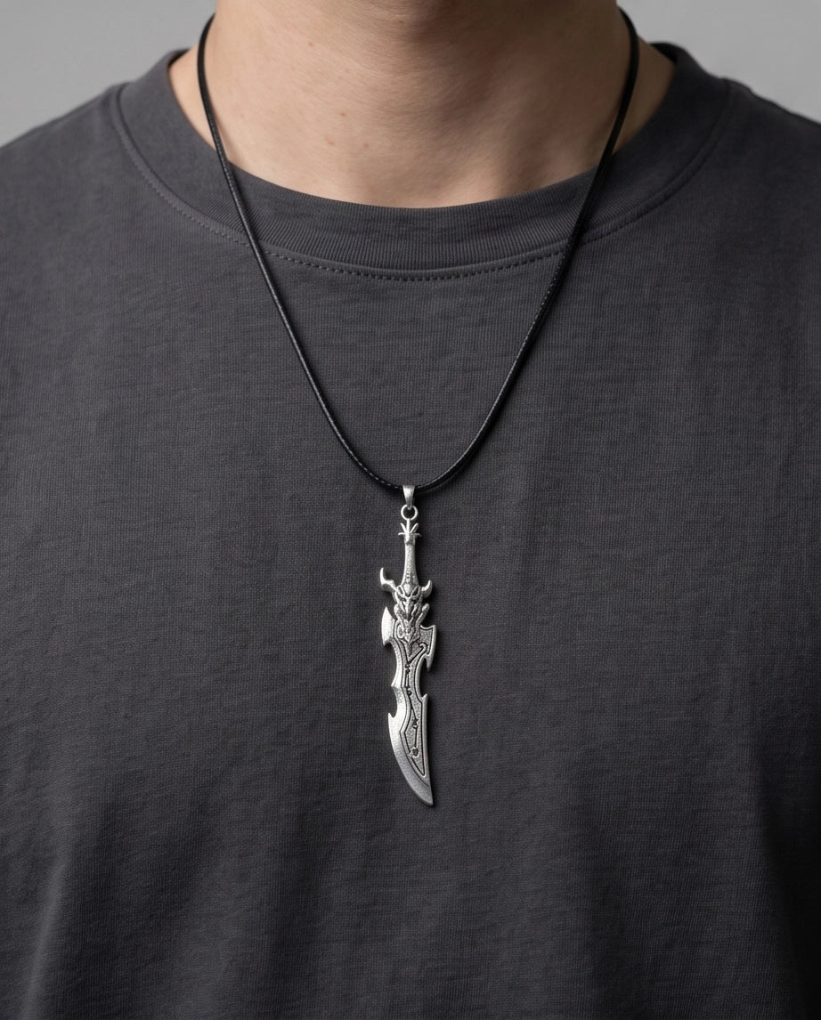 Dragon Skull Fantasy Blade Pendant