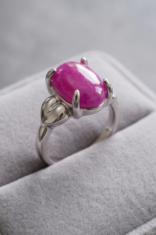 Magenta Majesty Sculpted Statement Ring
