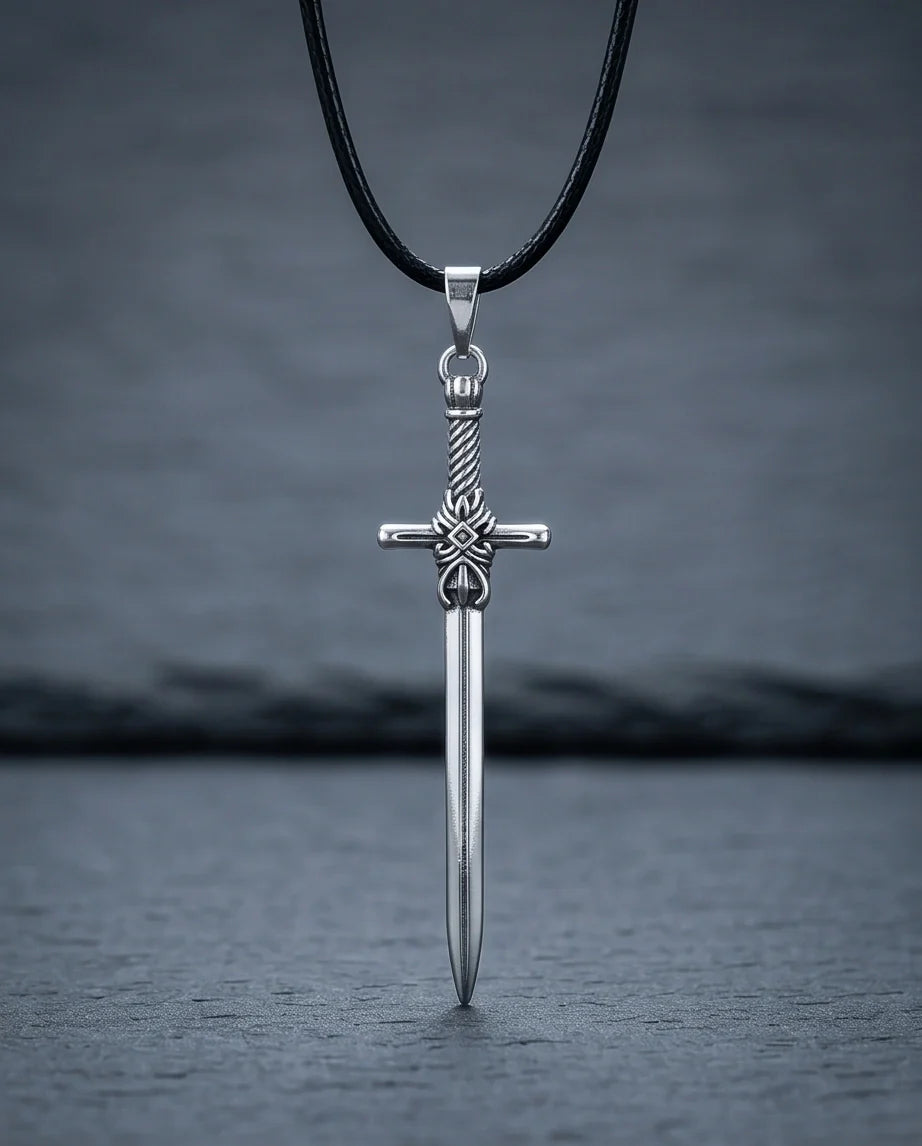 The Excalibur Medieval Sword Necklace