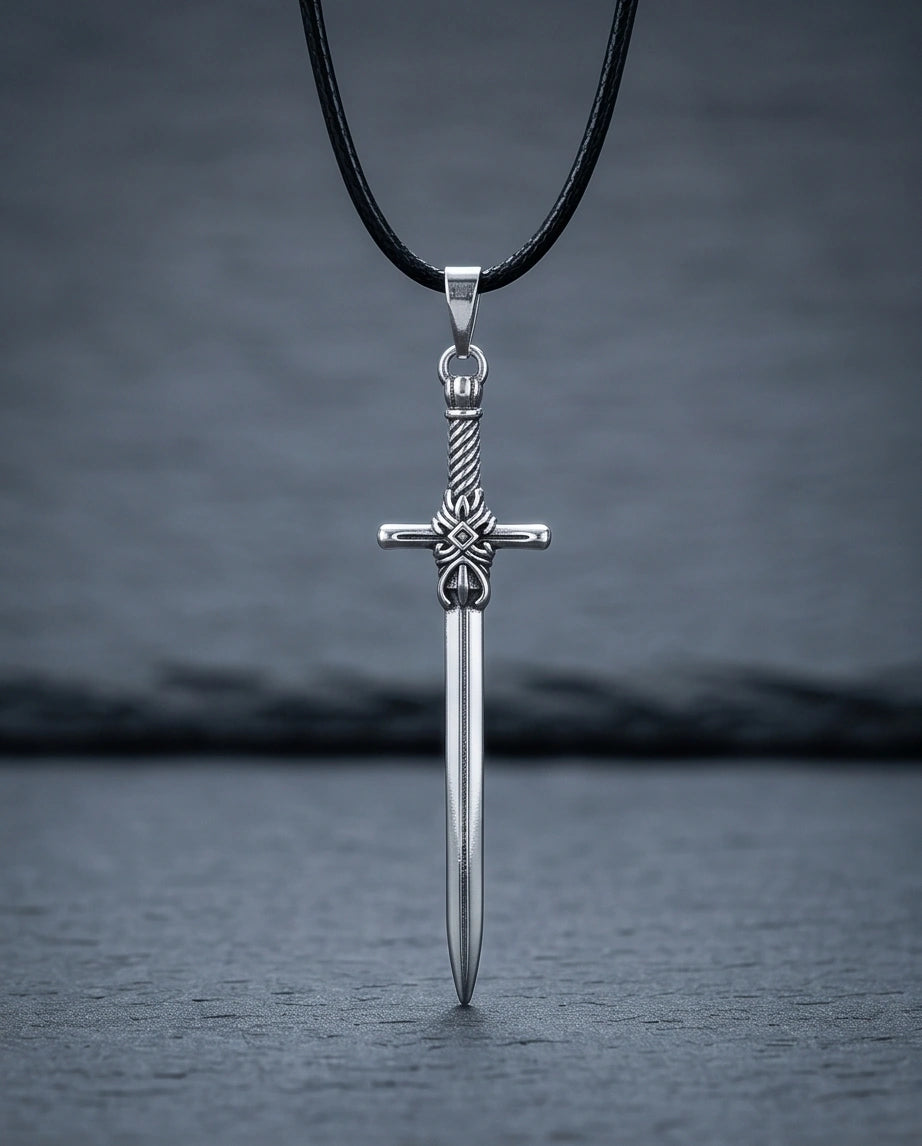 The Excalibur Medieval Sword Necklace