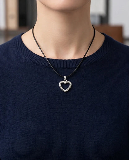 The Eternal Bond Hollow Heart Necklace