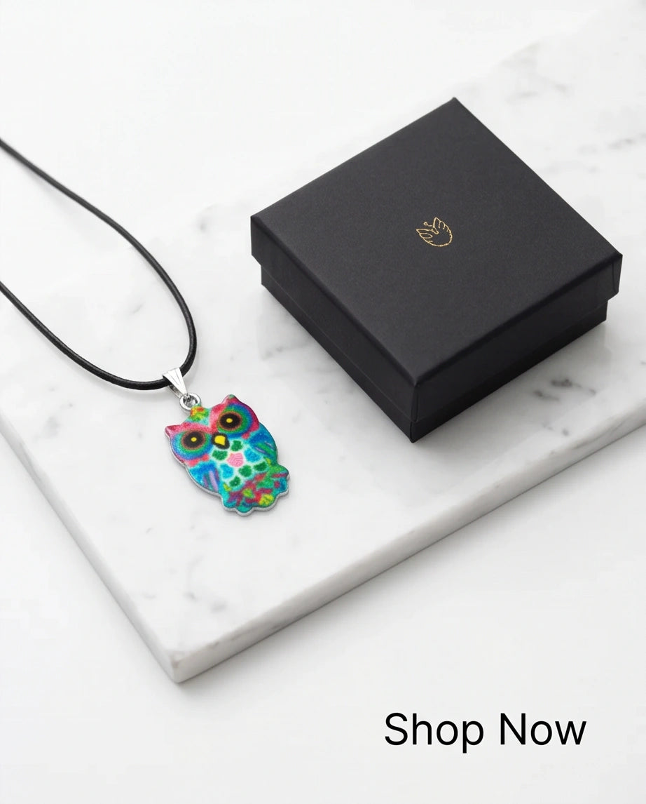 The Mosaic Owl Pendant