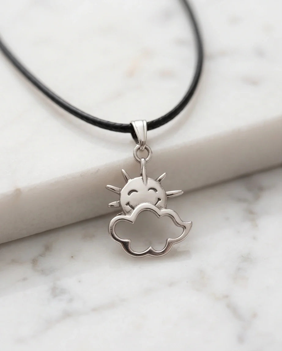 The Happy Sol Sun & Cloud Necklace