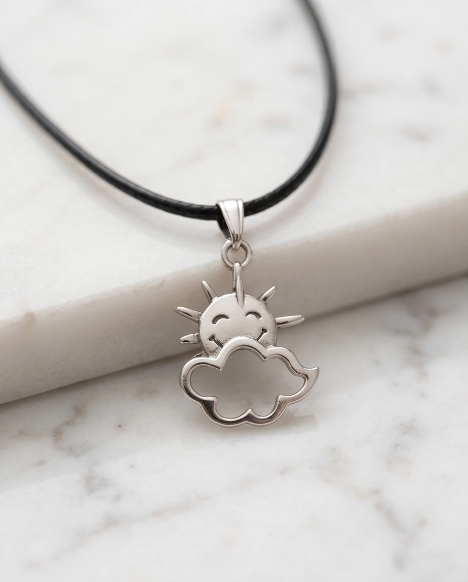 The Happy Sol Sun & Cloud Necklace