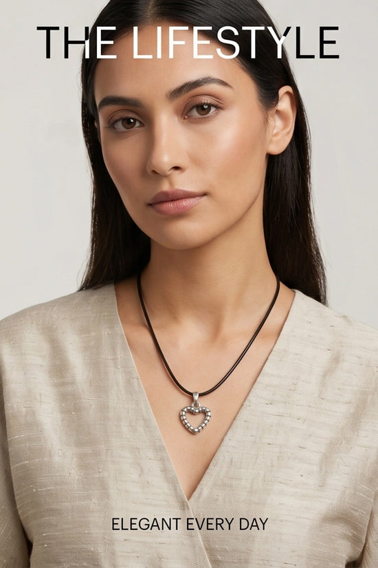 The Eternal Bond Hollow Heart Necklace
