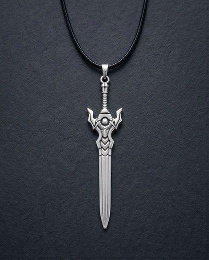 Fantasy Broadsword Pendant Necklace