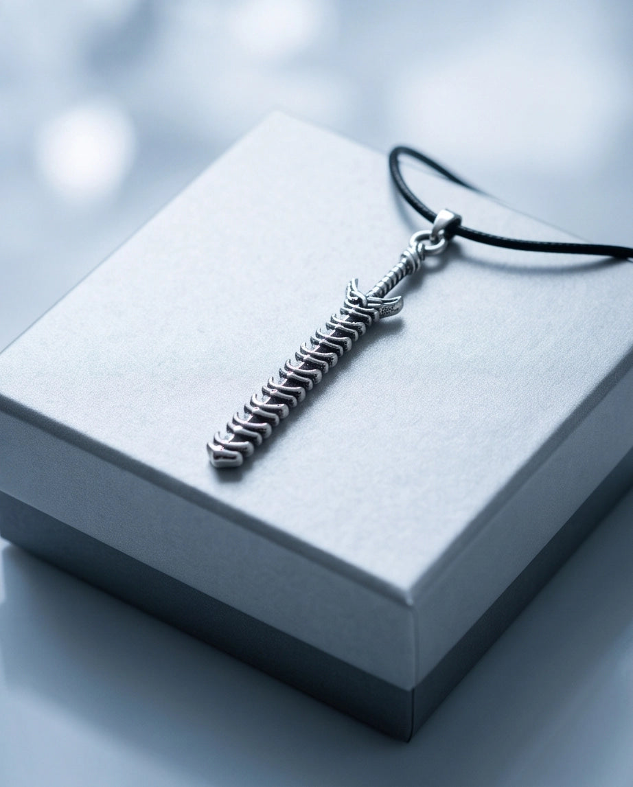 Dragon Spine Sword Pendant Necklace