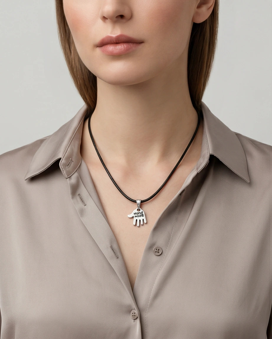 Silver Hand Made Pendant Necklace