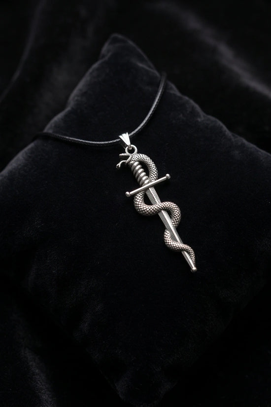 The Serpent's Blade Dagger Necklace