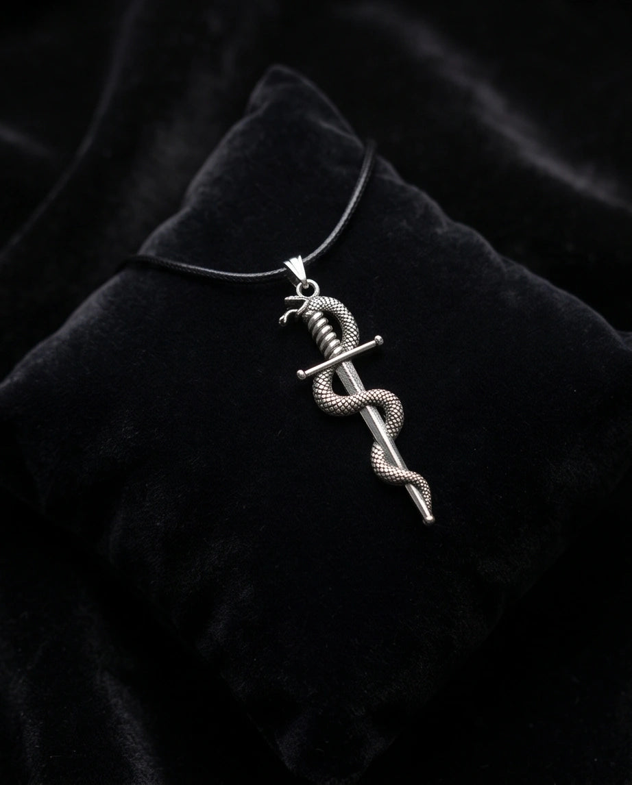 The Serpent's Blade Dagger Necklace
