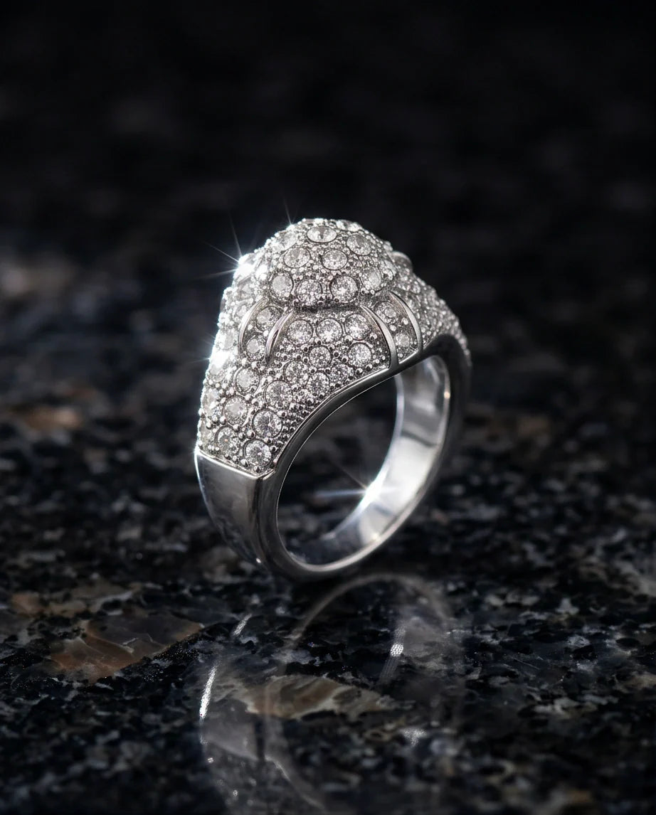 Sovereign Diamond Pave Dome Ring