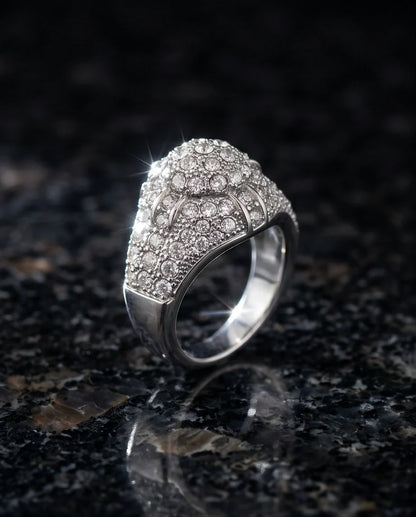 Sovereign Diamond Pave Dome Ring