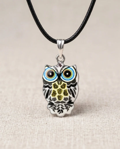 The Monochrome Owl Pendant