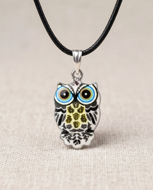 The Monochrome Owl Pendant