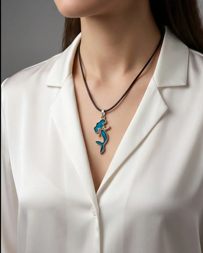 Teal Mystic Mermaid Pendant