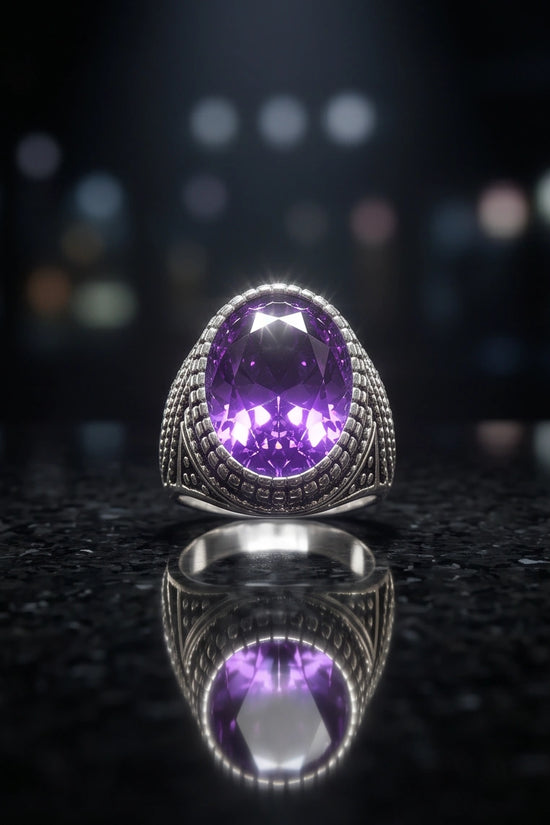 Imperial Amethyst Sovereign Signet Ring
