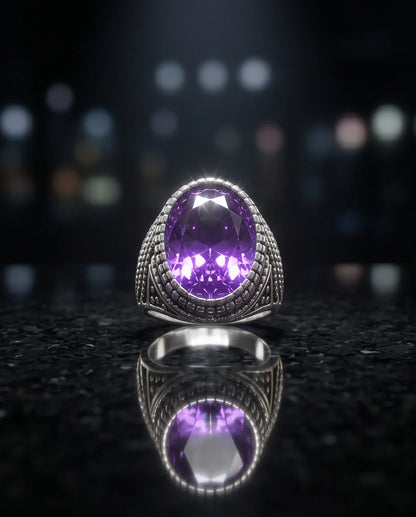 Imperial Amethyst Sovereign Signet Ring