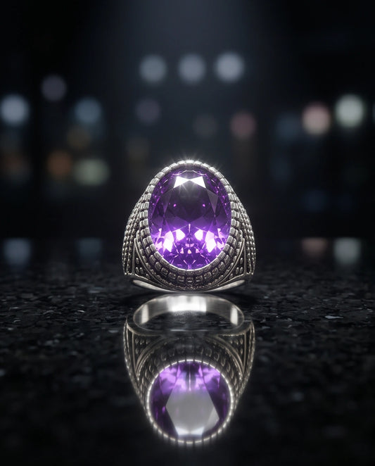 Imperial Amethyst Sovereign Signet Ring