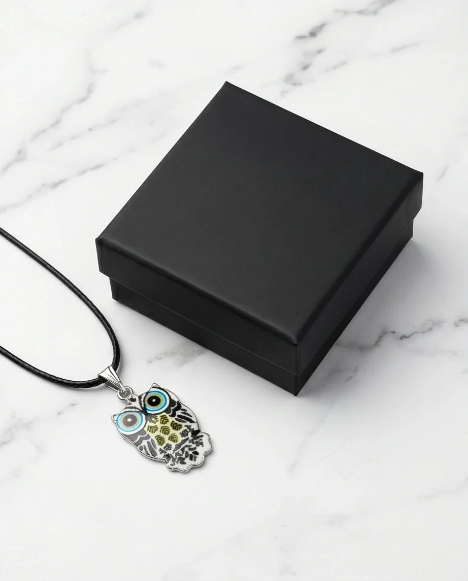 The Monochrome Owl Pendant