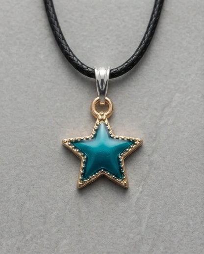 Teal Shimmer Star Pendant
