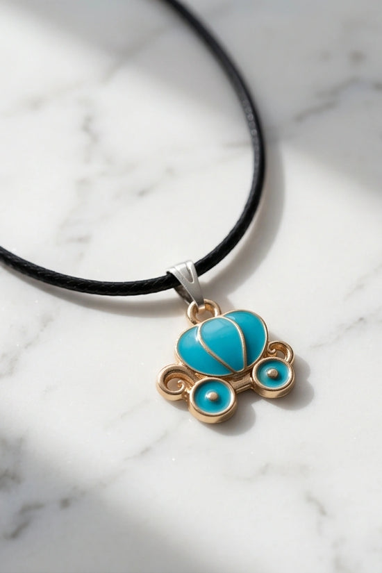 Gold and Turquoise Royal Carriage Necklace