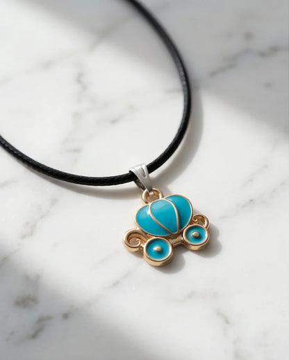 Gold and Turquoise Royal Carriage Necklace