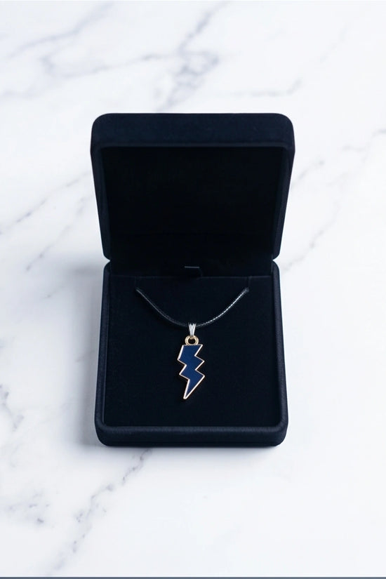 Midnight Lightning Bolt Pendant