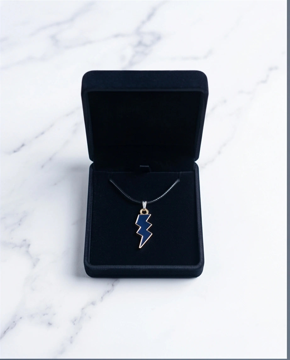 Midnight Lightning Bolt Pendant