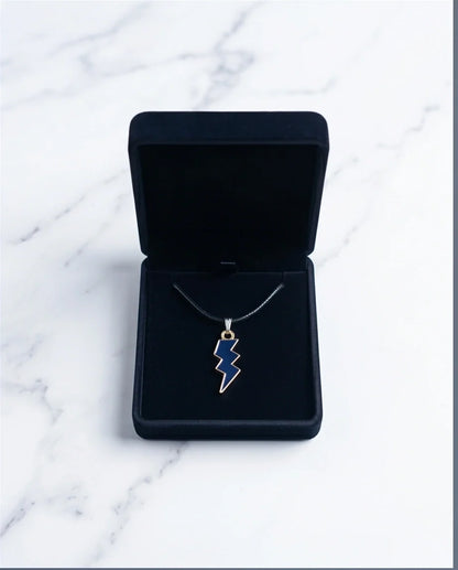 Midnight Lightning Bolt Pendant