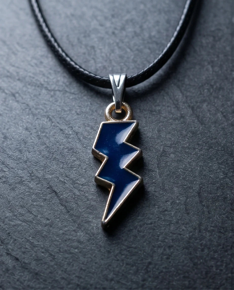 Midnight Lightning Bolt Pendant