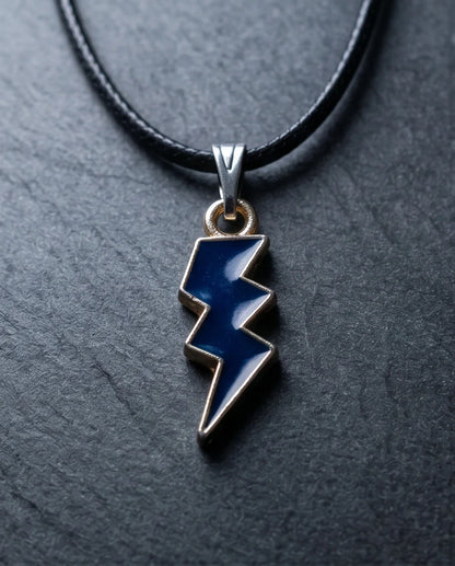 Midnight Lightning Bolt Pendant
