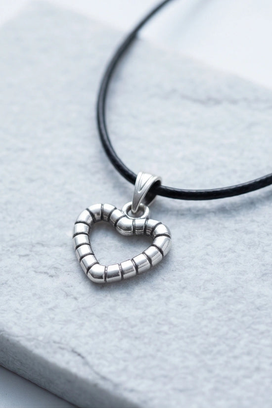 The Eternal Bond Hollow Heart Necklace