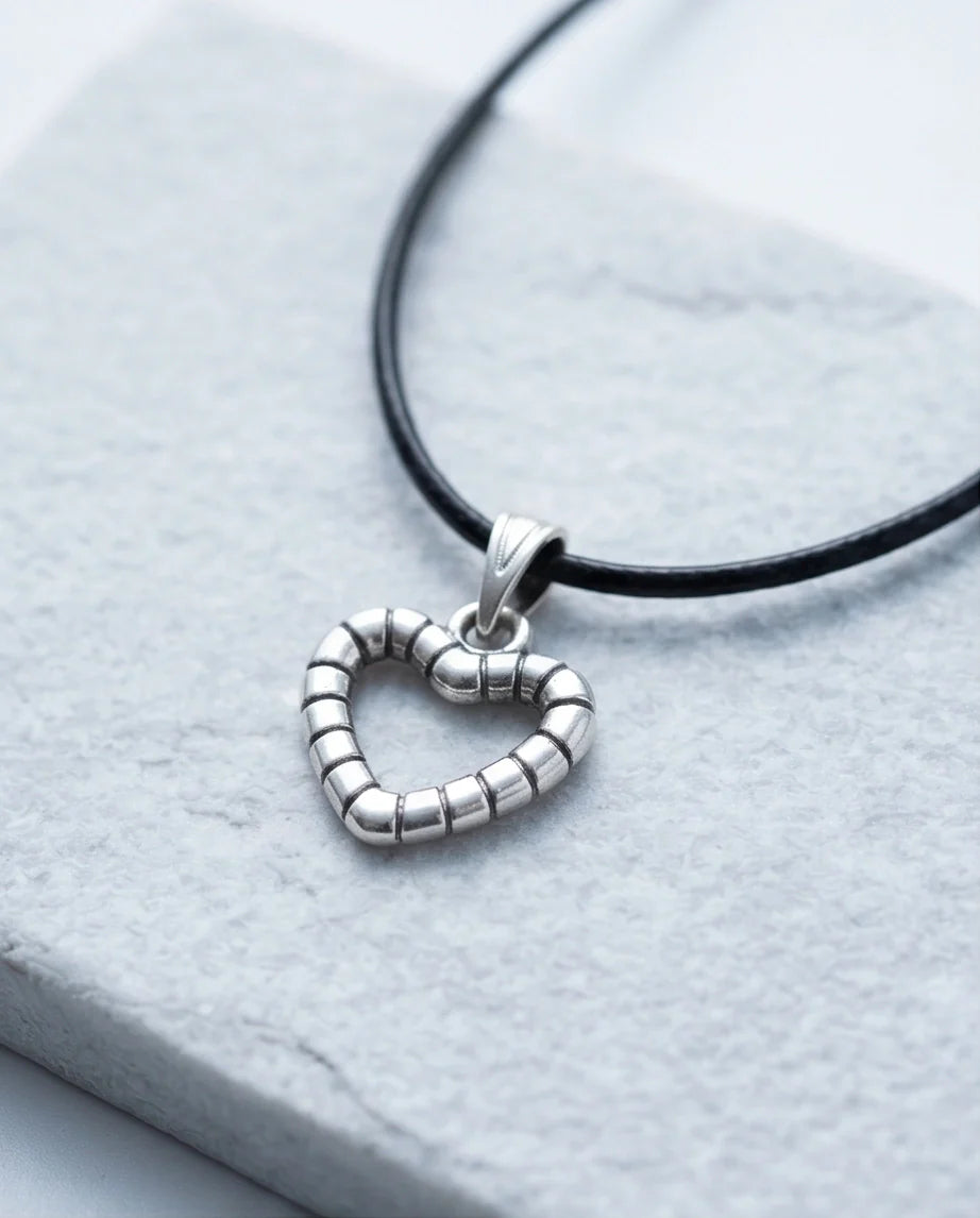 The Eternal Bond Hollow Heart Necklace