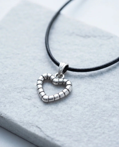 The Eternal Bond Hollow Heart Necklace