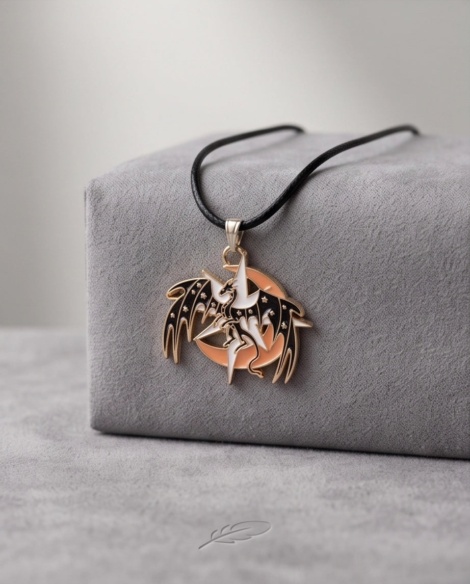 Celestial Celestial Dragon Moon & Star Pendant Necklace