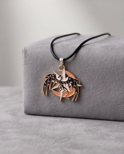 Celestial Celestial Dragon Moon & Star Pendant Necklace