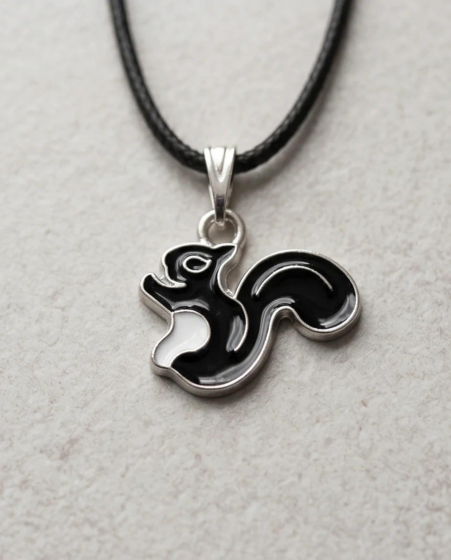 The Midnight Squirrel Pendant