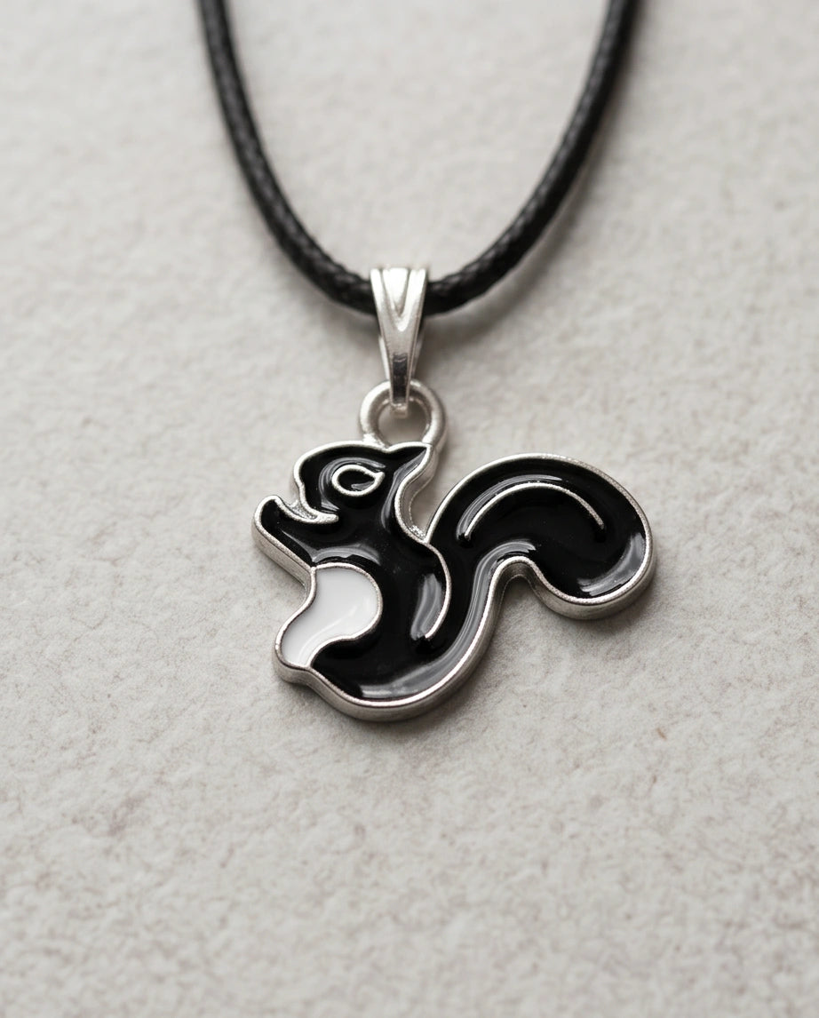 The Midnight Squirrel Pendant